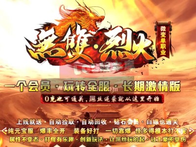 3-473最新独家无双烈火微变单职业传奇版本-神符锻造-杀戮附魔-荣誉大师-ESP插件-GOM引擎