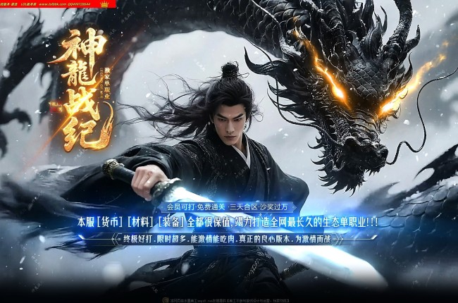 4-101最新神龙战纪剧情神器专属单职业传奇版本-第六大陆-自动回收-背包神器-带假人-新GOM引擎